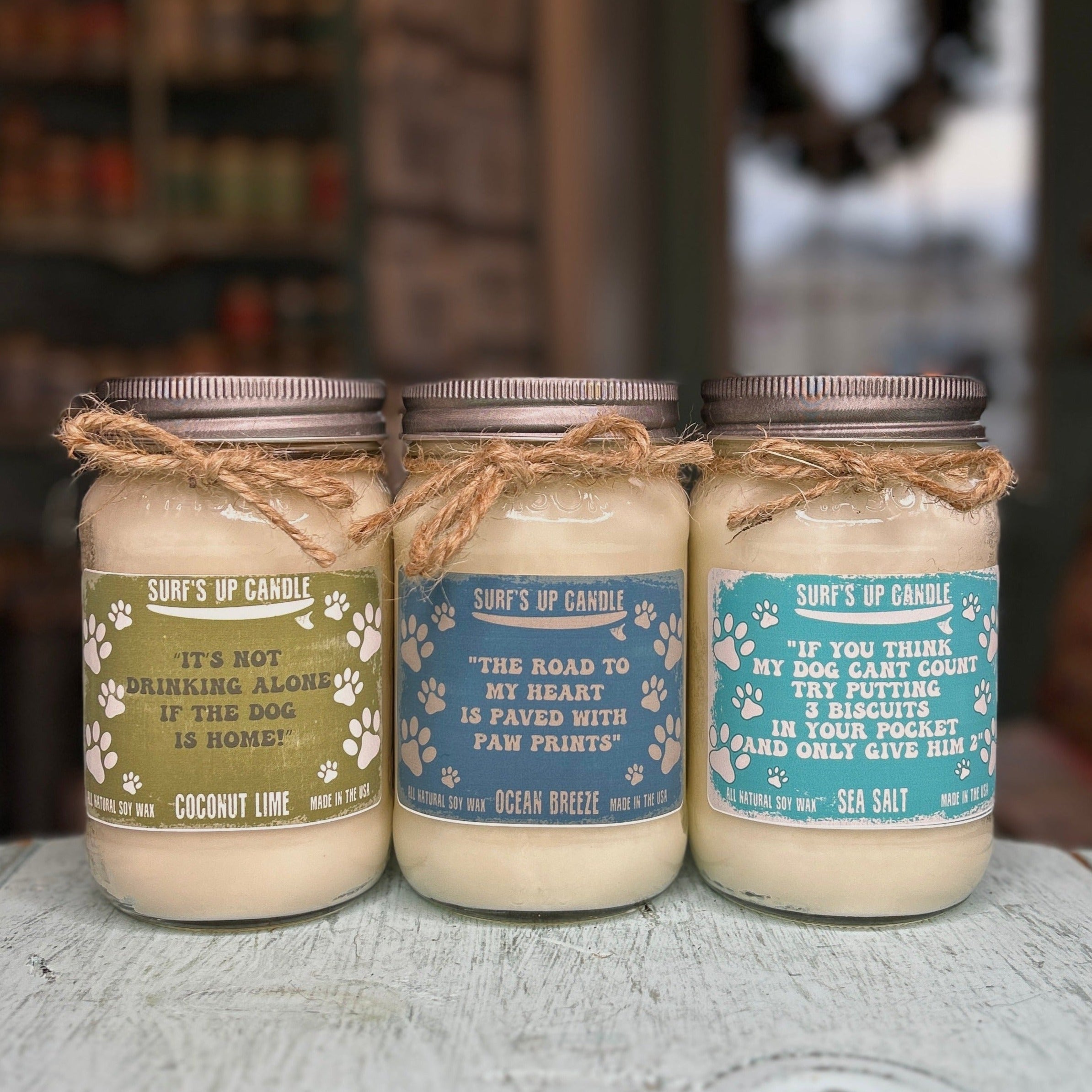 Scented Soy Wax Candles in 16oz Mason Jars