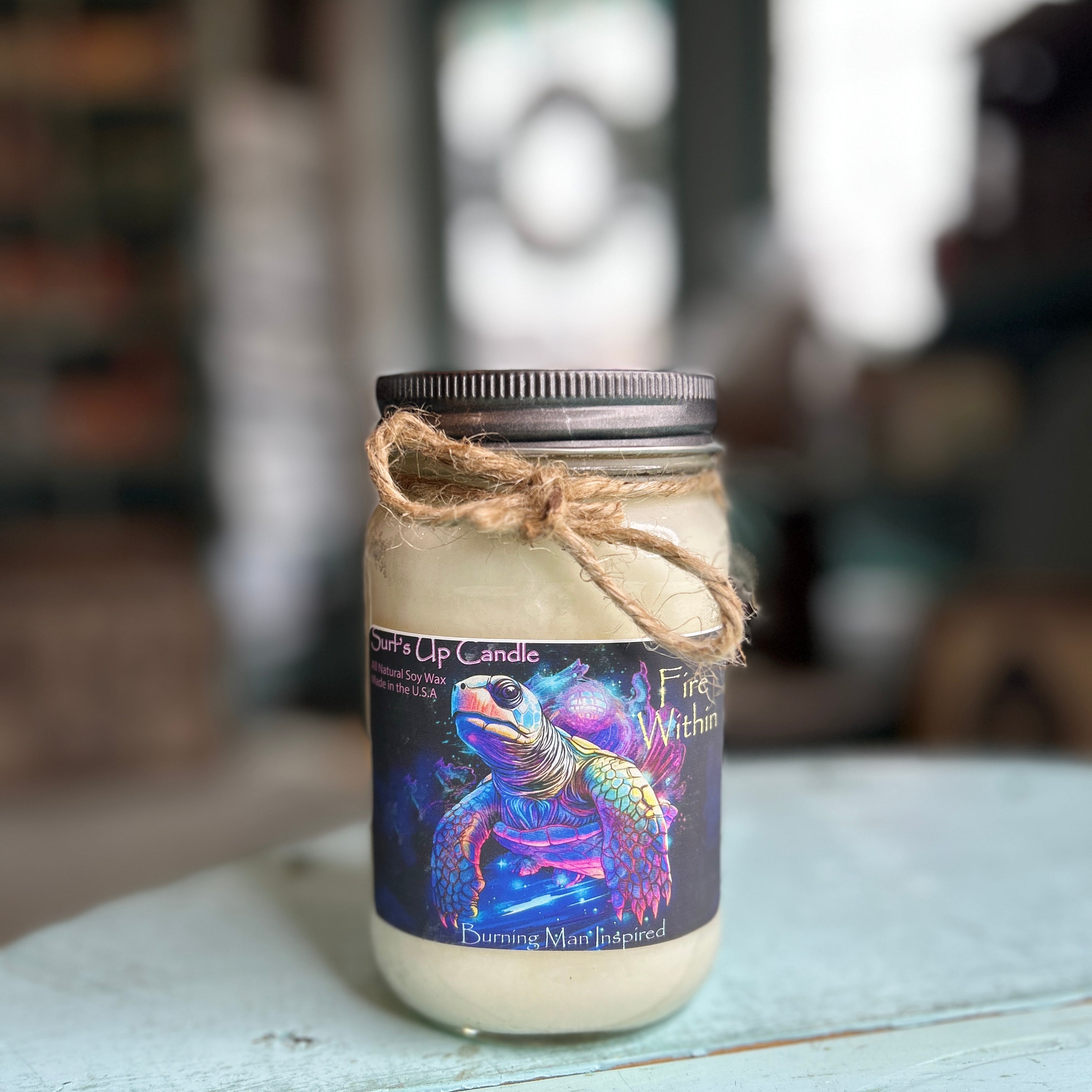 Scented Soy Wax Candles in 16oz Mason Jars