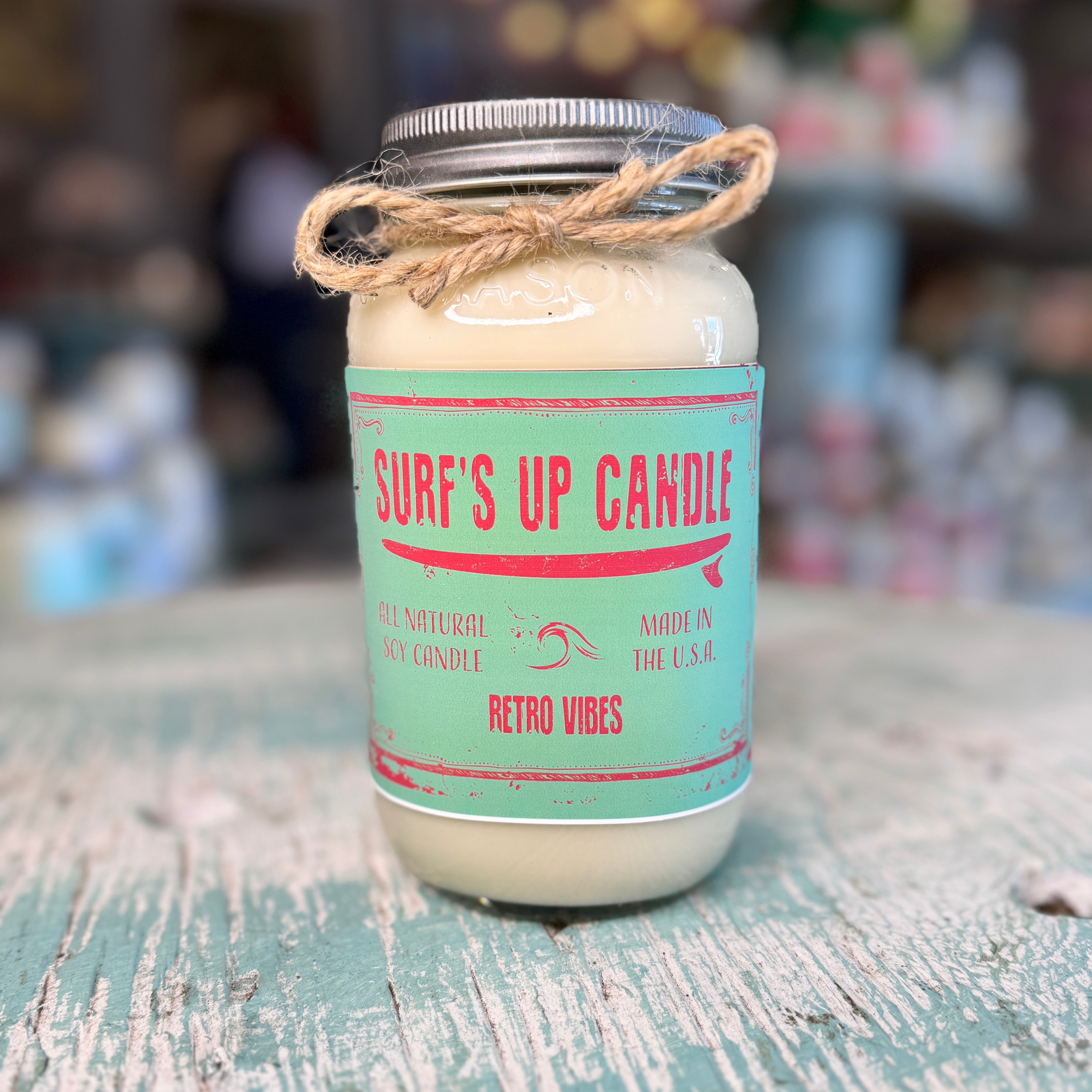 Retro Vibes Mason Jar Candle - Original Collection Sidewalk Sale