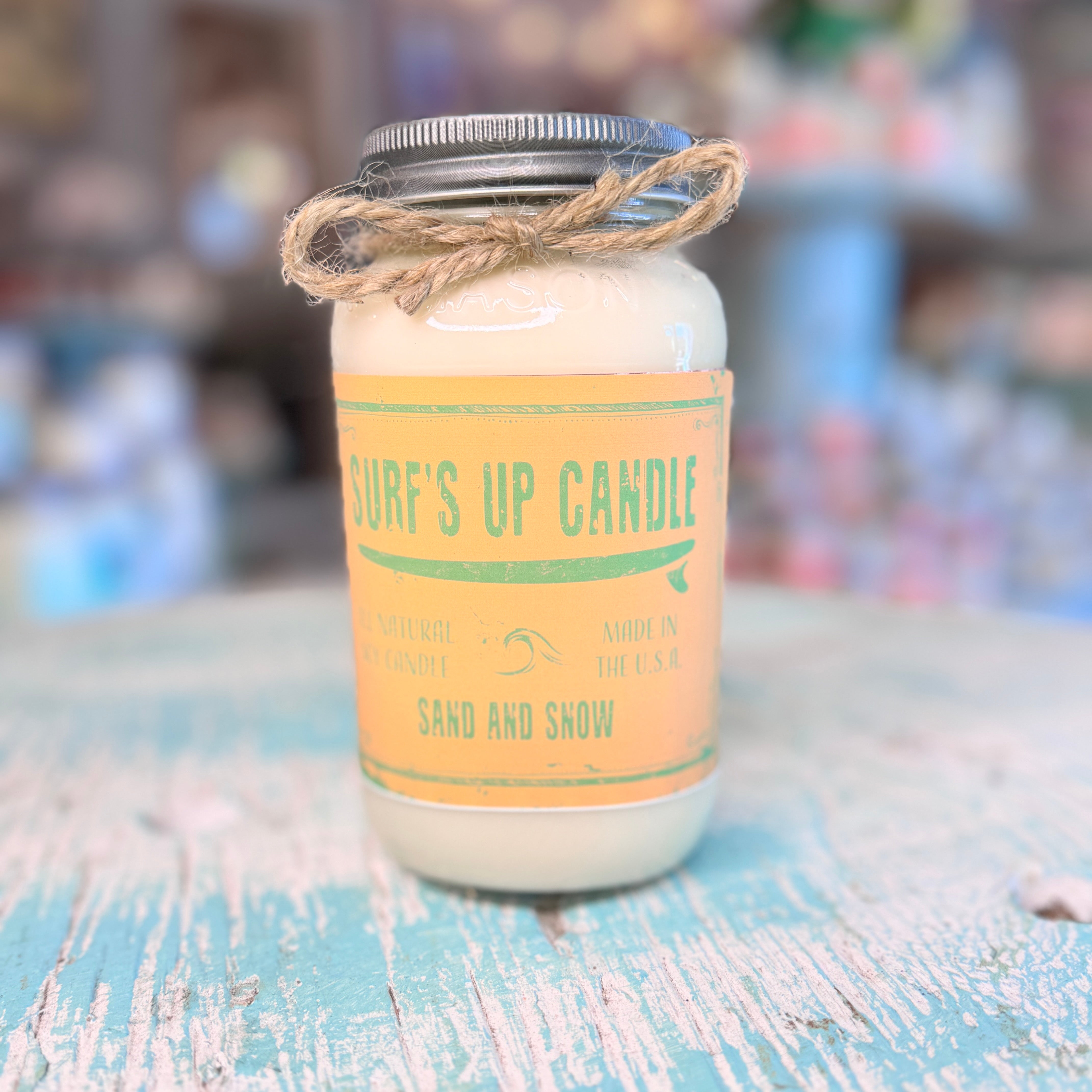 Sand & Snow Mason Jar Candle - Original Collection Sidewalk Sale