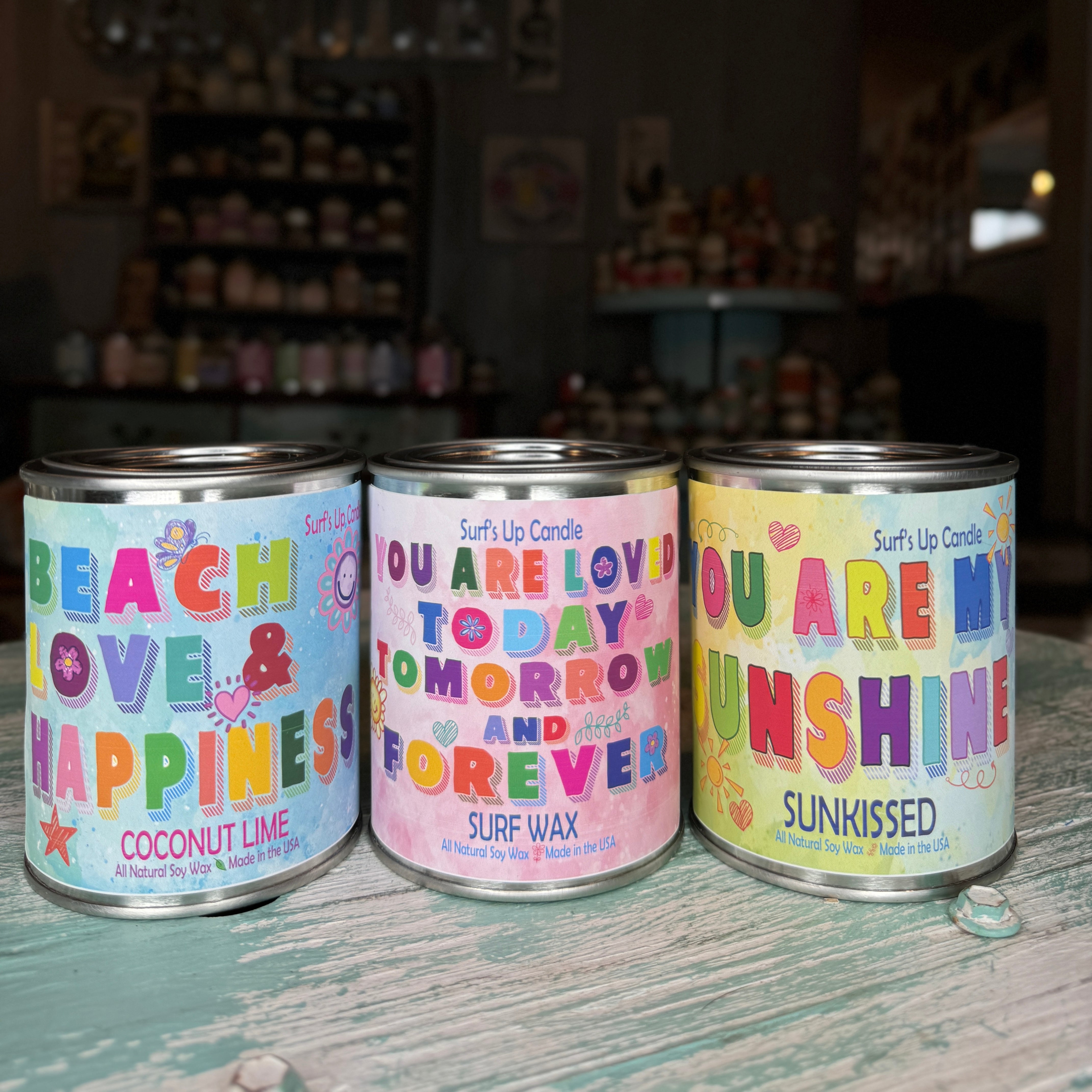 Sunshine Paint Can Candle Trio - Sunshine Collection