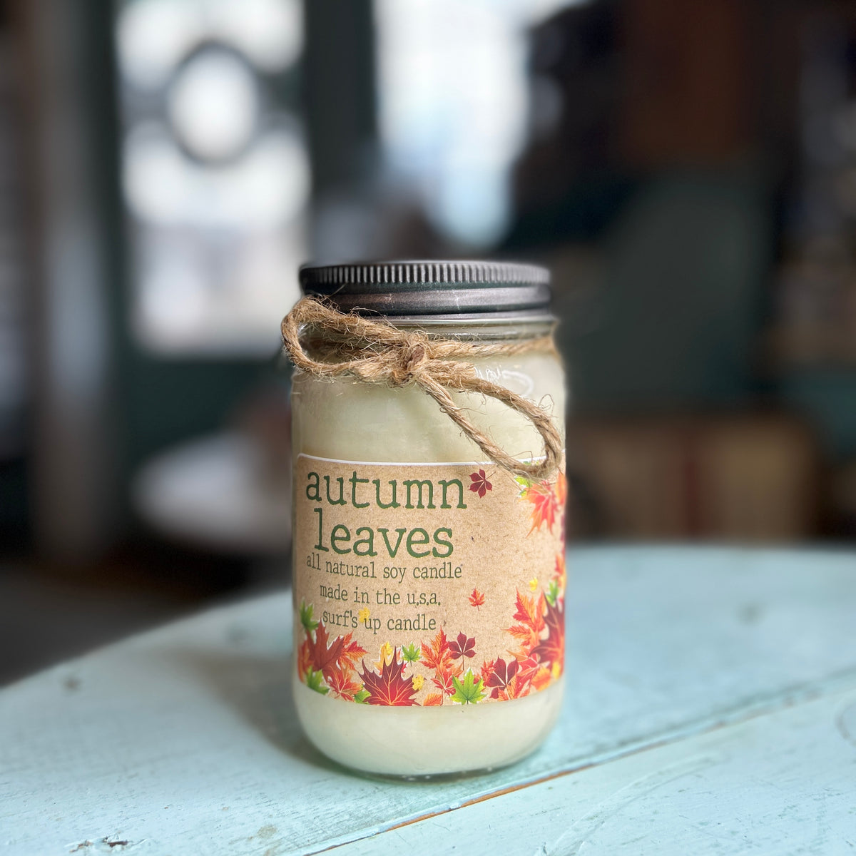 Autumn Leaves 16 oz Mason Jar candle – Farmhouse Candle Company