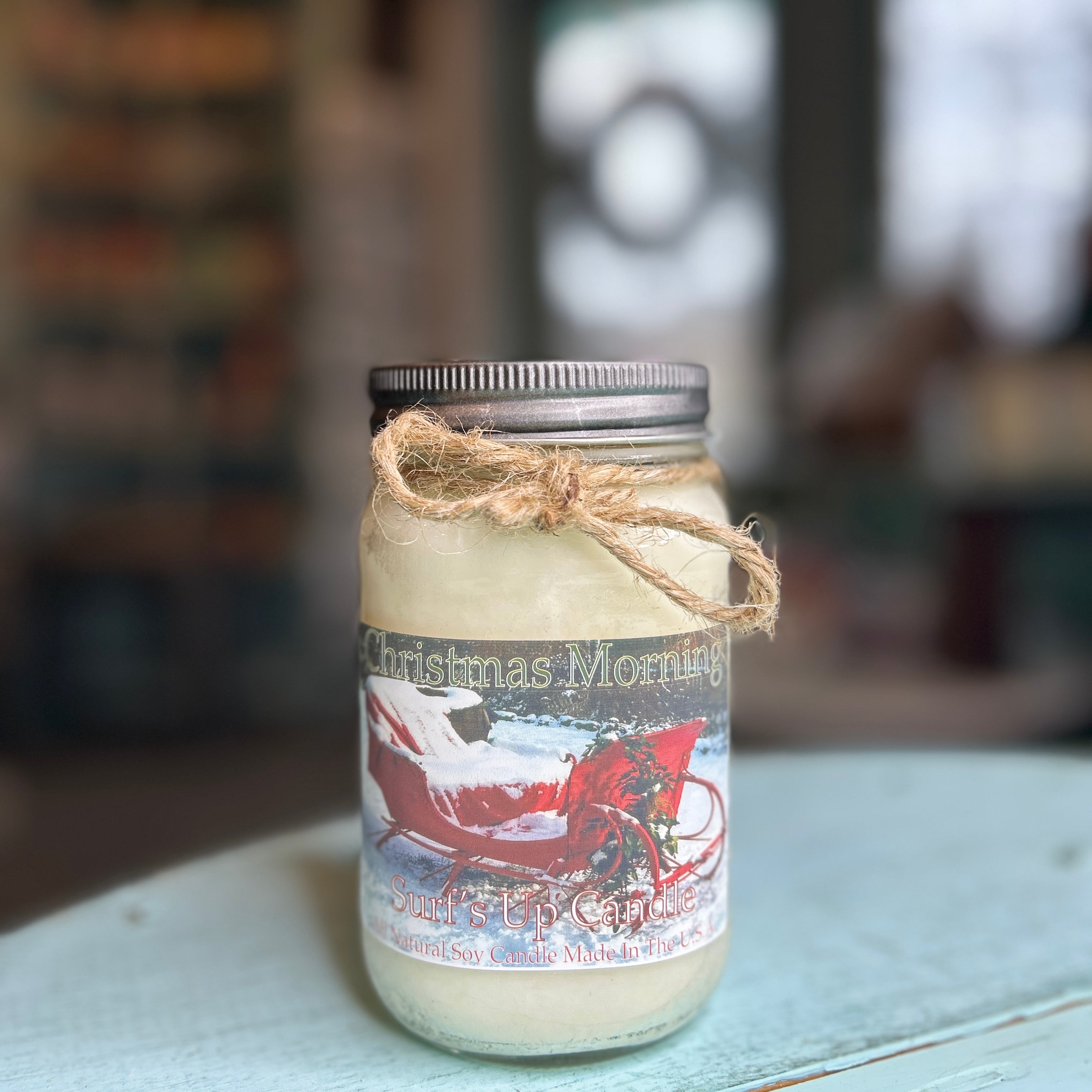 Vintage Christmas Mason Jar Candle Trio - Christmas Collection