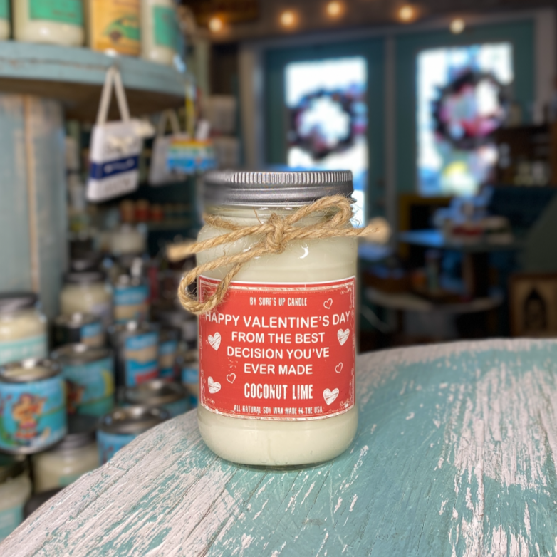 Best Decision Mason Jar Candle - Valentine Collection