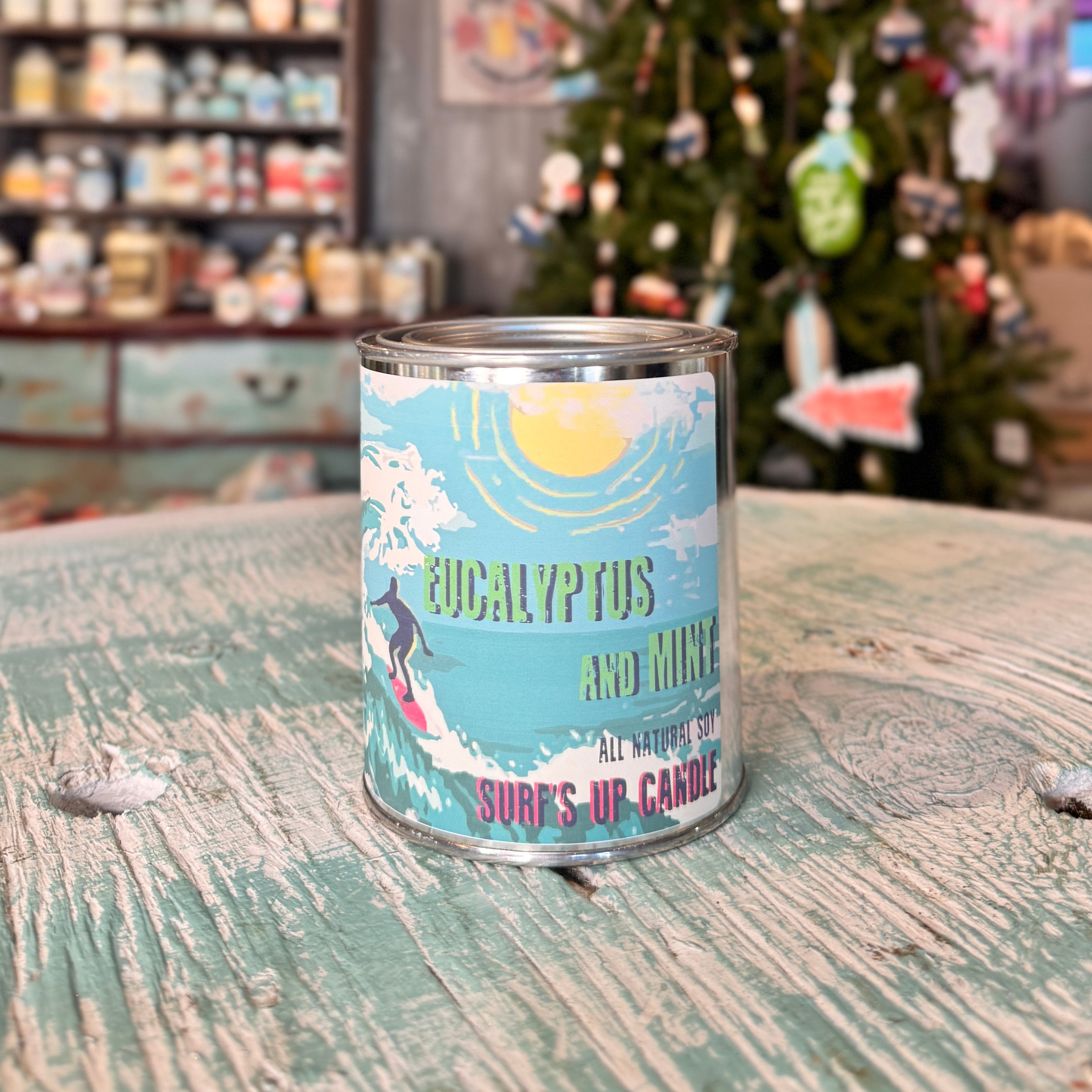 Eucalyptus & Mint Paint Can Candle - Vintage Collection Sidewalk Sale