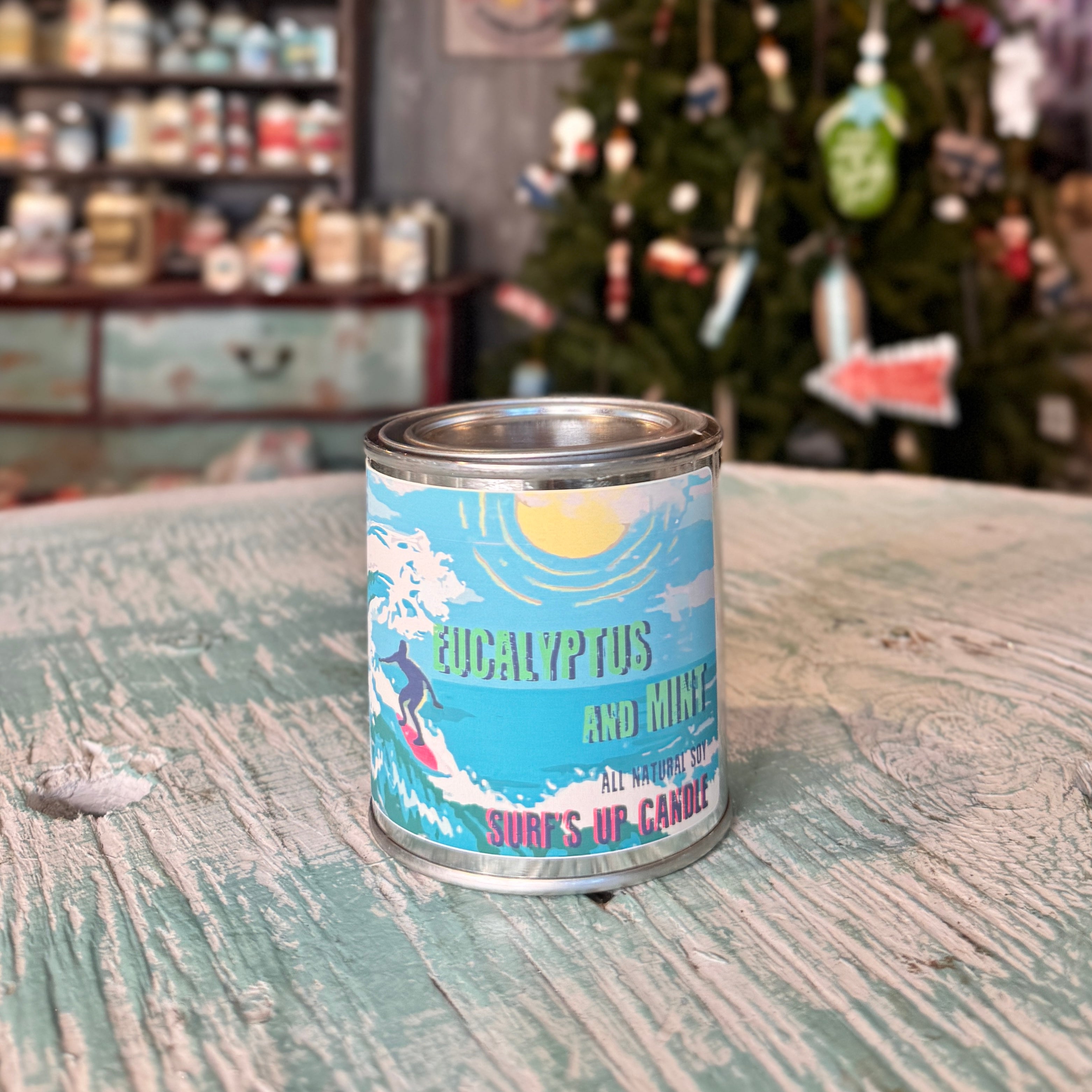 Eucalyptus & Mint Paint Can Candle - Vintage Collection Sidewalk Sale