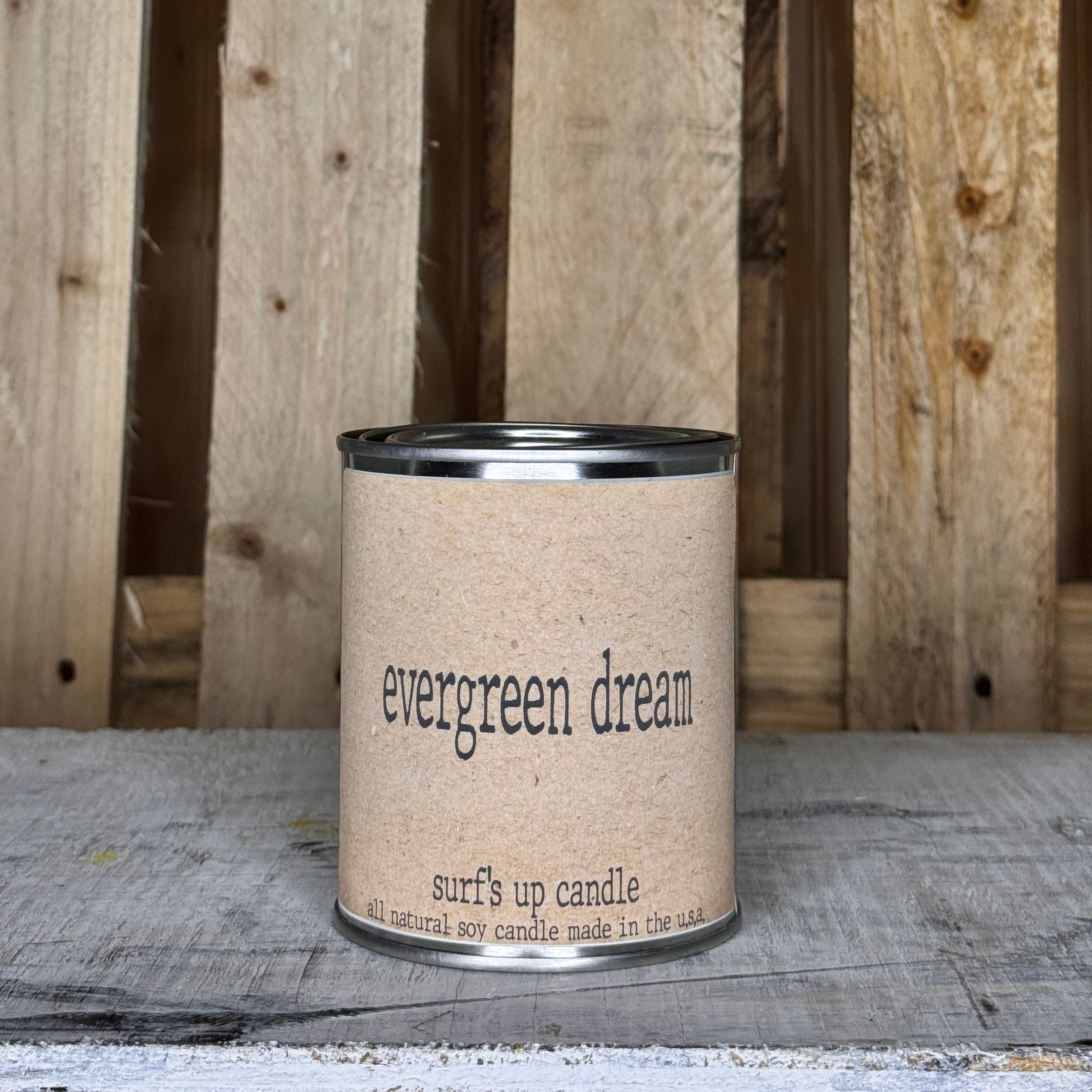 Evergreen Dream Paint Can Candle - Brown Bag Collection