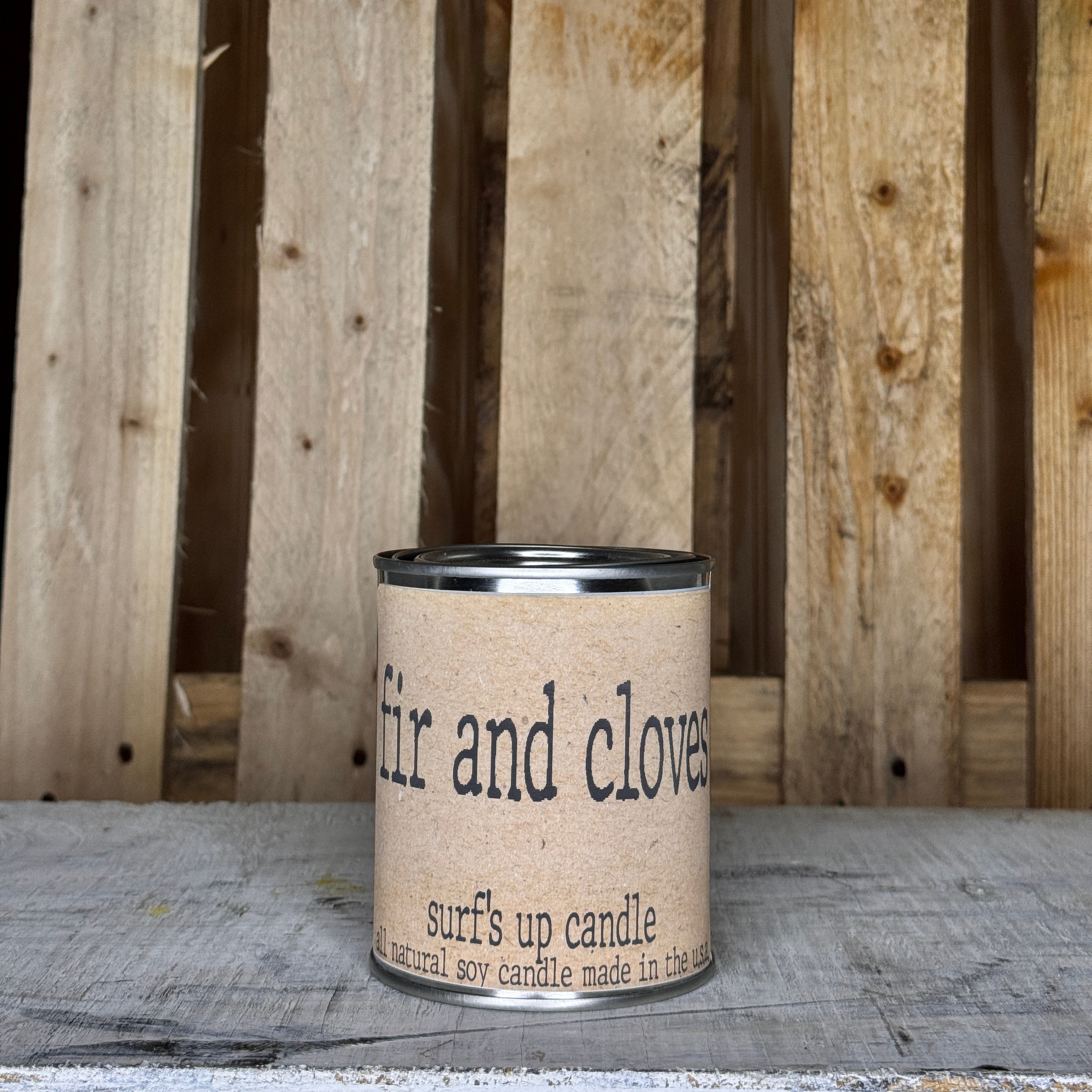 Fir and Cloves Paint Can Candle - Brown Bag Collection