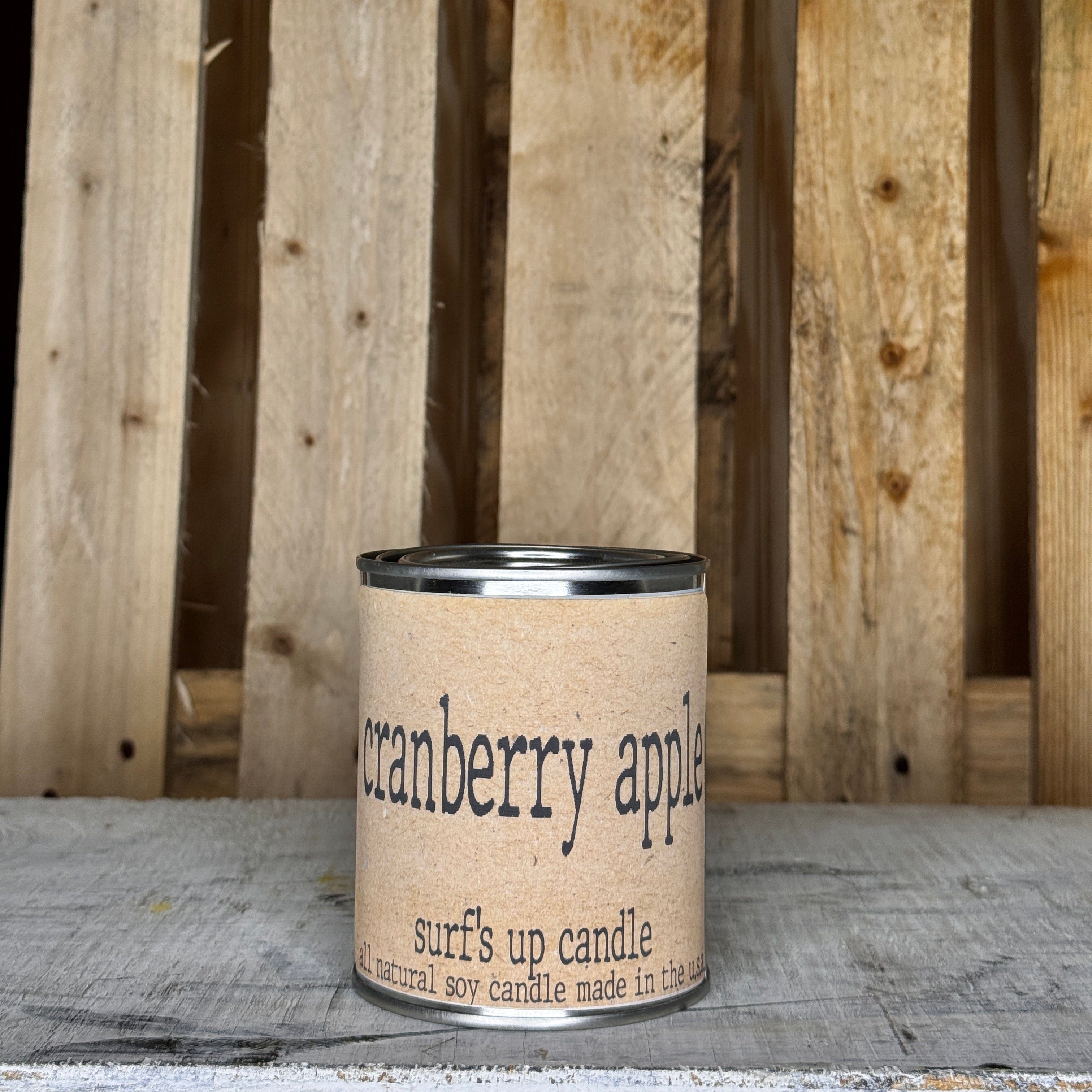 Cranberry Apple Paint Can Candle - Brown Bag Collection