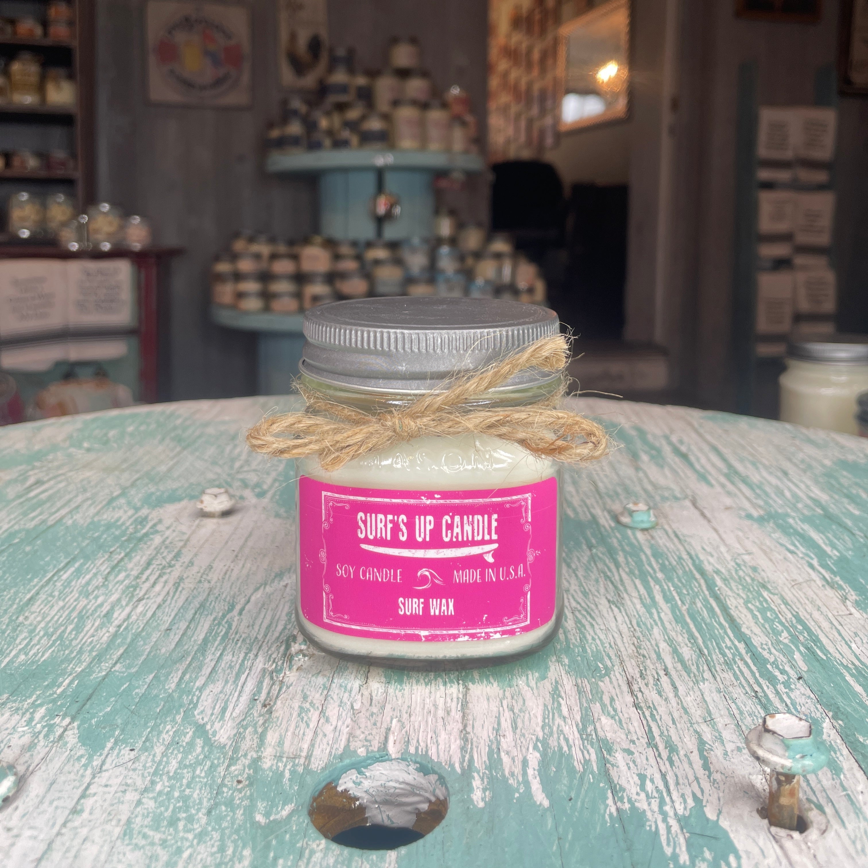 Surf Wax Mason Jar Candle - Valentine Collection