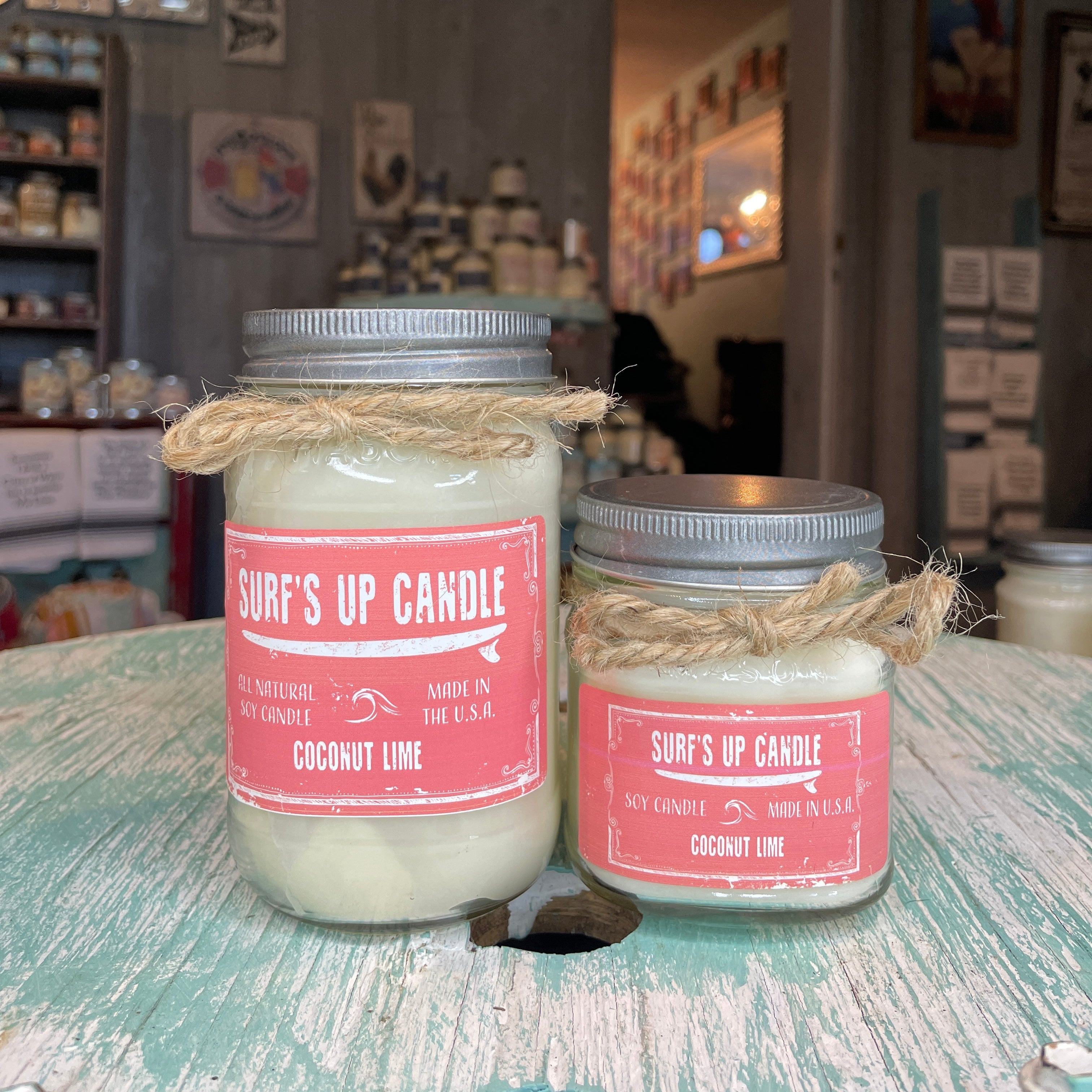 Coconut Lime Mason Jar Candle - Valentine's Day Collection