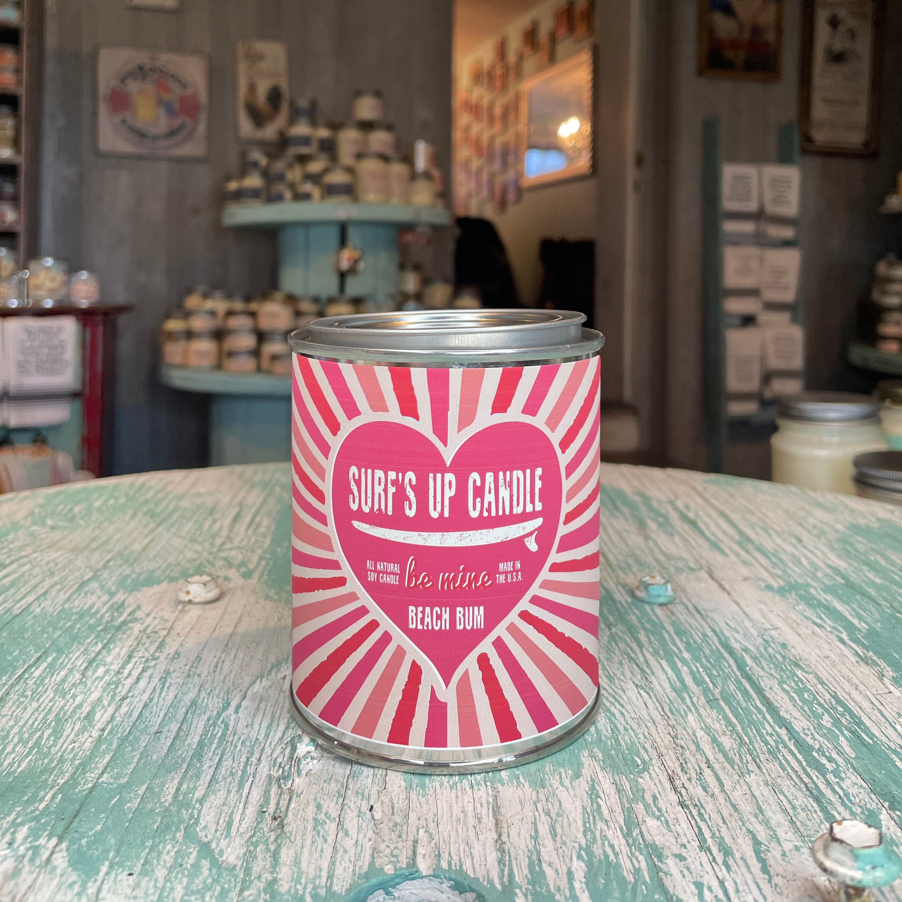 Be mine Beach Bum Paint Can Candle - Valentine's Day Collection