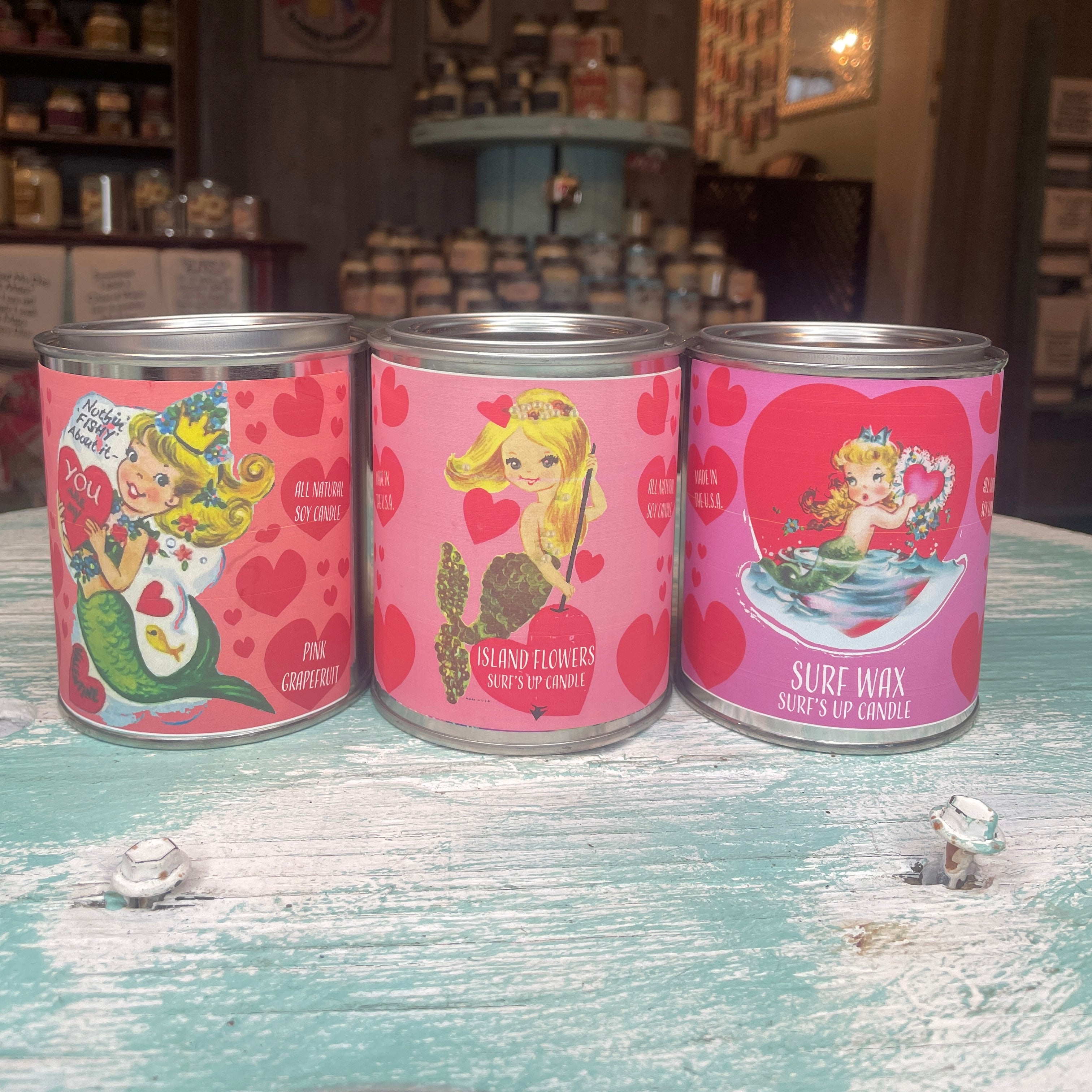 Mermaid Cans Party - Valentine's Day Trio