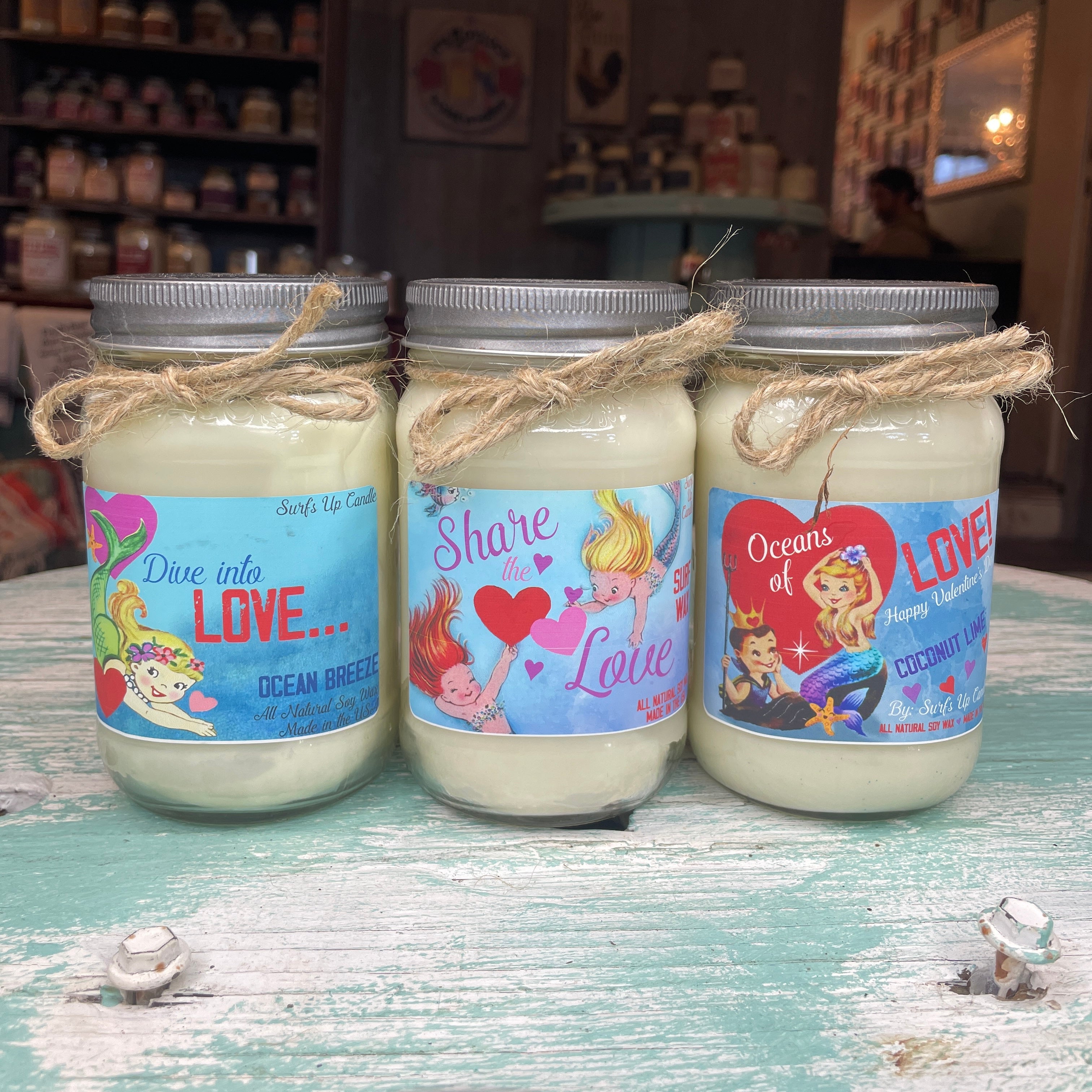 Under the Sea- Valentine's Day Mason Jar Trio